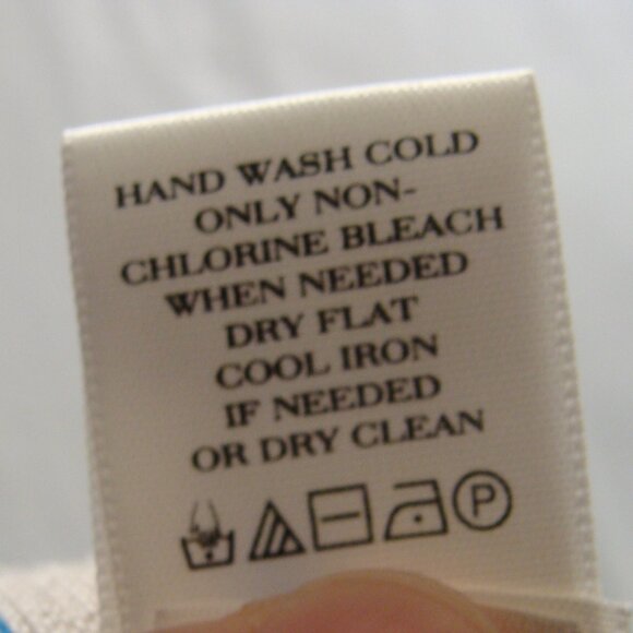 ANN TAYLOR Cream & Blue STRIPED Long Sleeve WOOL Blend BUTTON Up CARDIGAN Sz M - Picture 6 of 7